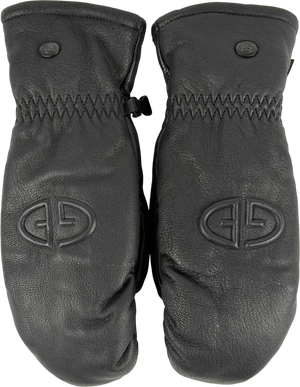 Goldbergh Black Hilja Leather Ski Mittens SIZE 7