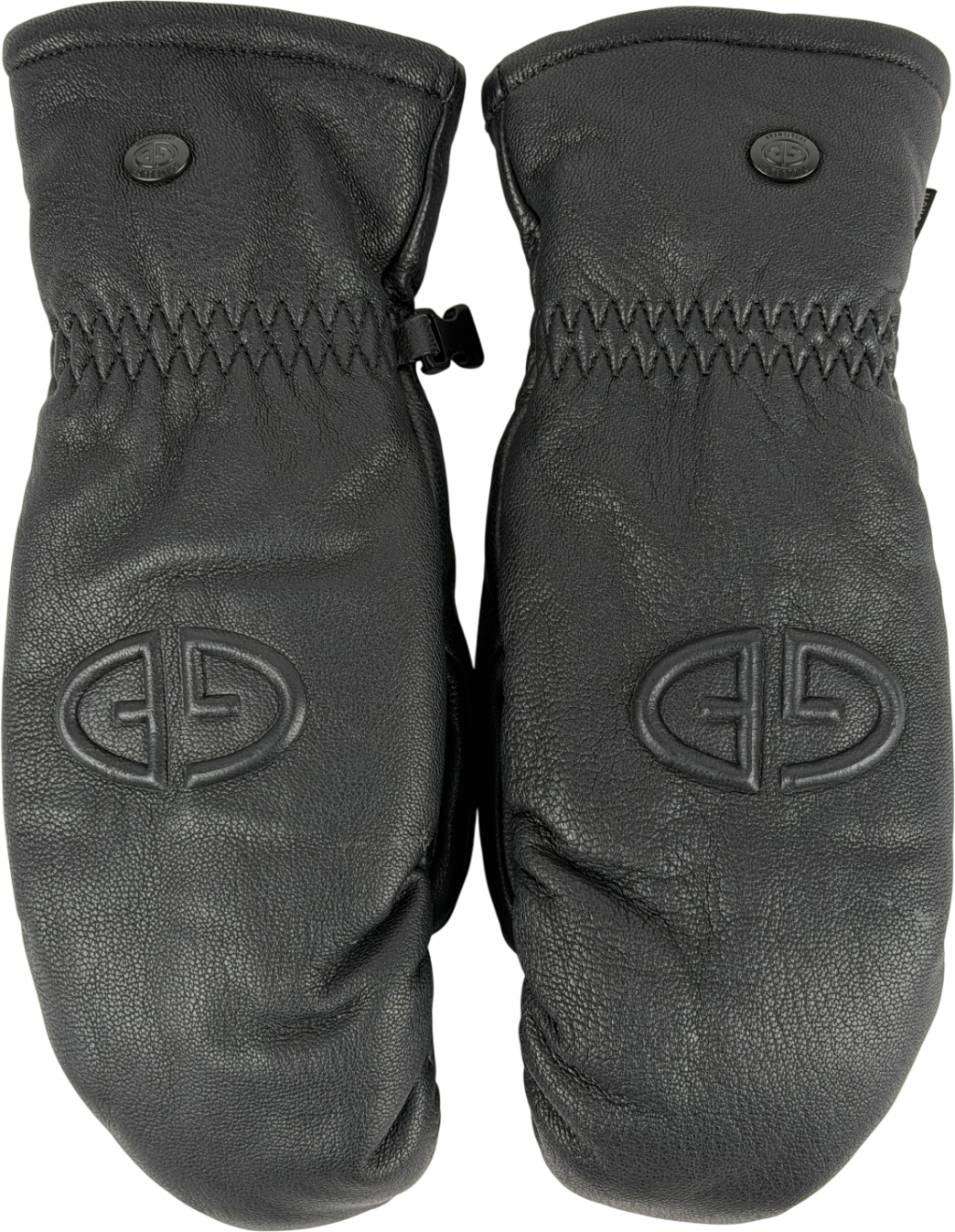 Goldbergh Black Hilja Leather Ski Mittens SIZE 7