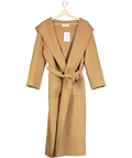 JANE & TASH Beige Belted Coat With Hood UK S