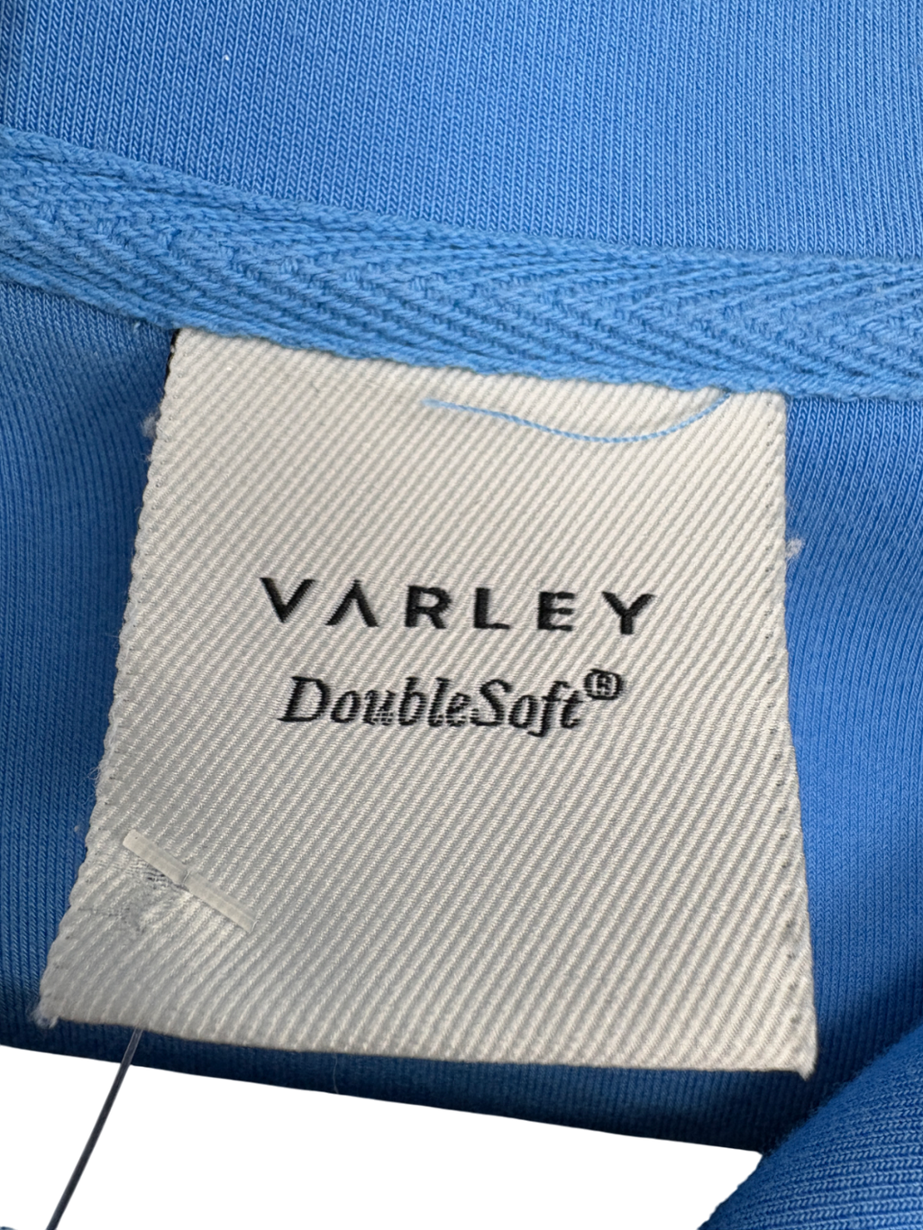 Varley Blue DoubleSoft Hawley Half Zip Sweat UK S