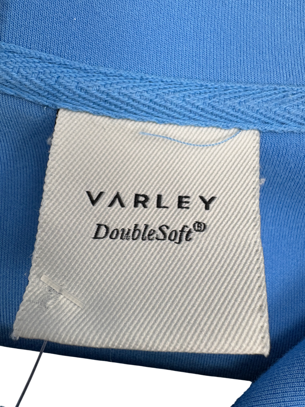 Varley Blue DoubleSoft Hawley Half Zip Sweat UK S