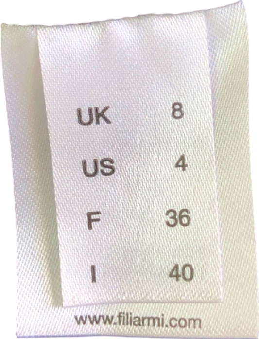 Filiarmi Black Asymmetrical Neck Midi Dress UK 8