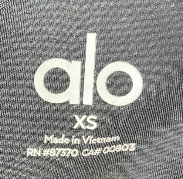 alo yoga Black Alosoft High-waist 7/8 Highlight Legging UK XS