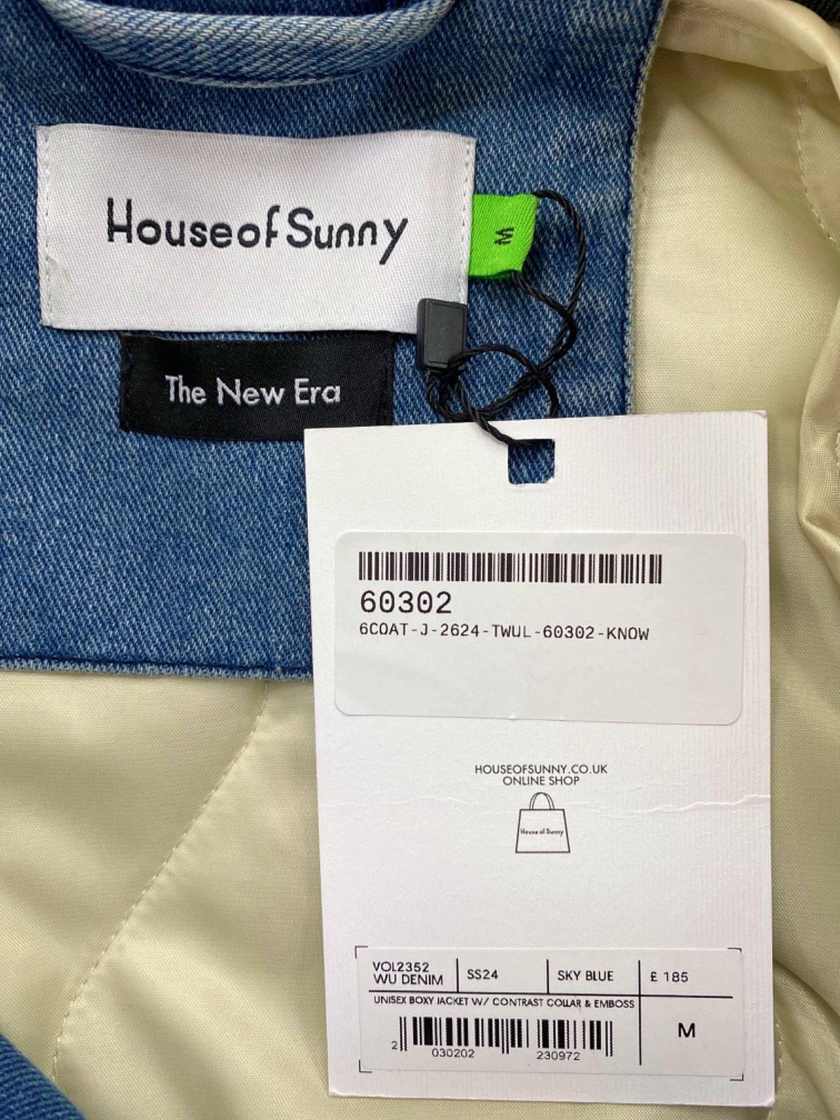 House of Sunny Blue Denim Jacket Medium