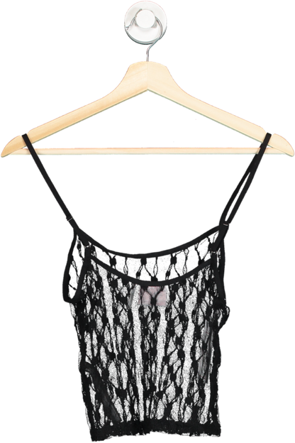Out From Under Black Lace Camisole Top S