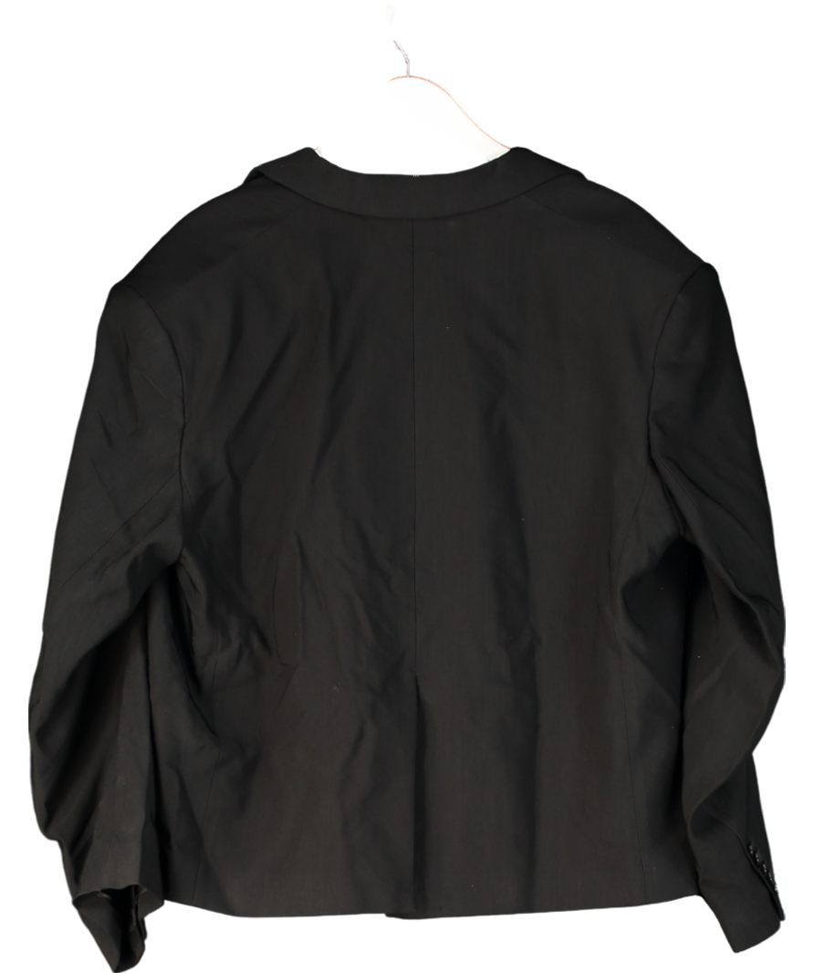 H&M Black Studio Collection Oversized Linen-blend Blazer UK M