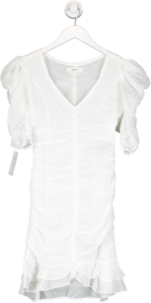 Étoile Isabel Marant White Marant Etoile Sireny Cotton-voile Mini Dress UK XS/S