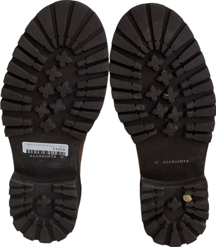 All Saints Brown Suede Lace Up Boots UK 8 EU 42 👞