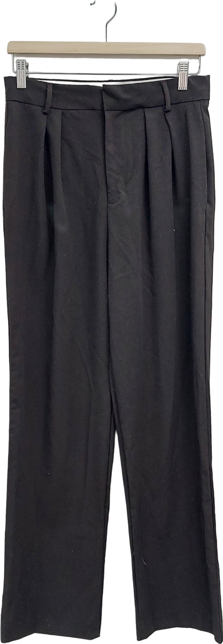 ZARA Black High Waist Trousers UK S