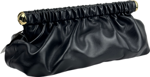 H&M Black / Gold East West Long Coated Clutch Bag One Size