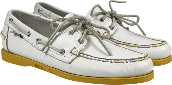 SEBAGO White Leather Boat Deck Shoes UK 9.5 EU 43.5