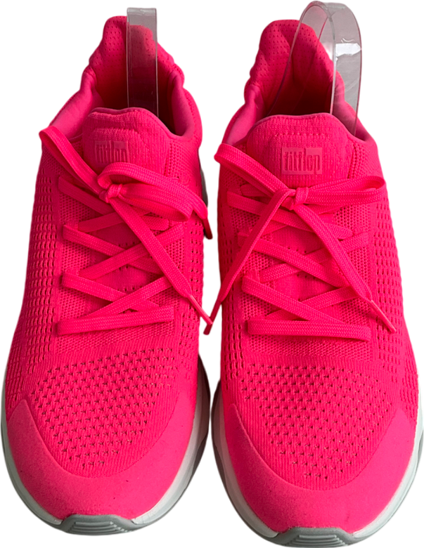 Fit Flop Pink Vitamin Ffx Knit Trainers UK 8 EU 41 👠