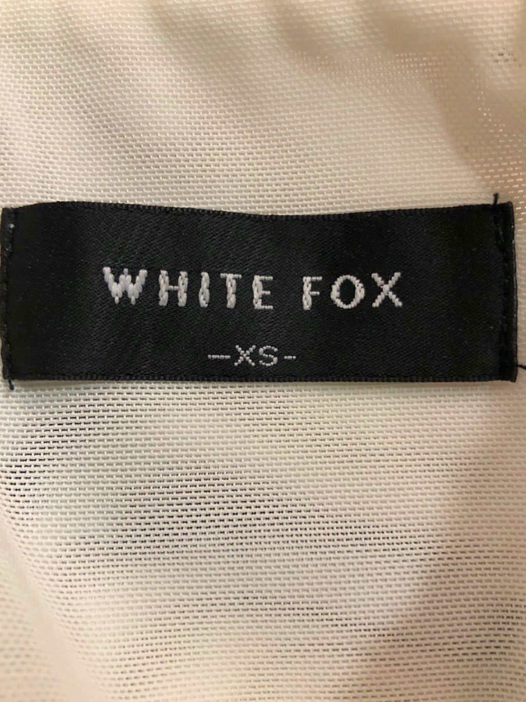 White Fox White Halter Neck One-Piece Swimsuit XS