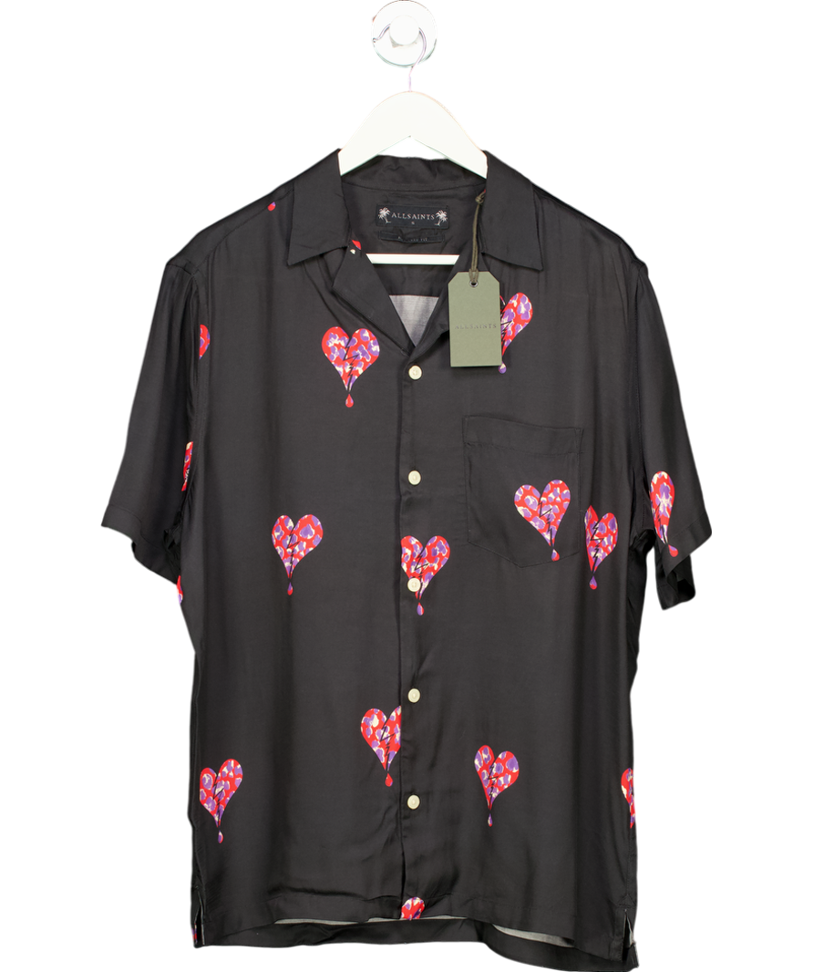 All Saints Black Ikuma Shirt UK S