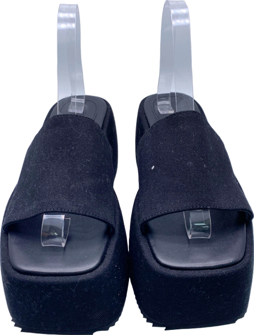 I.AM.GIA Black Platform Sandals UK 5