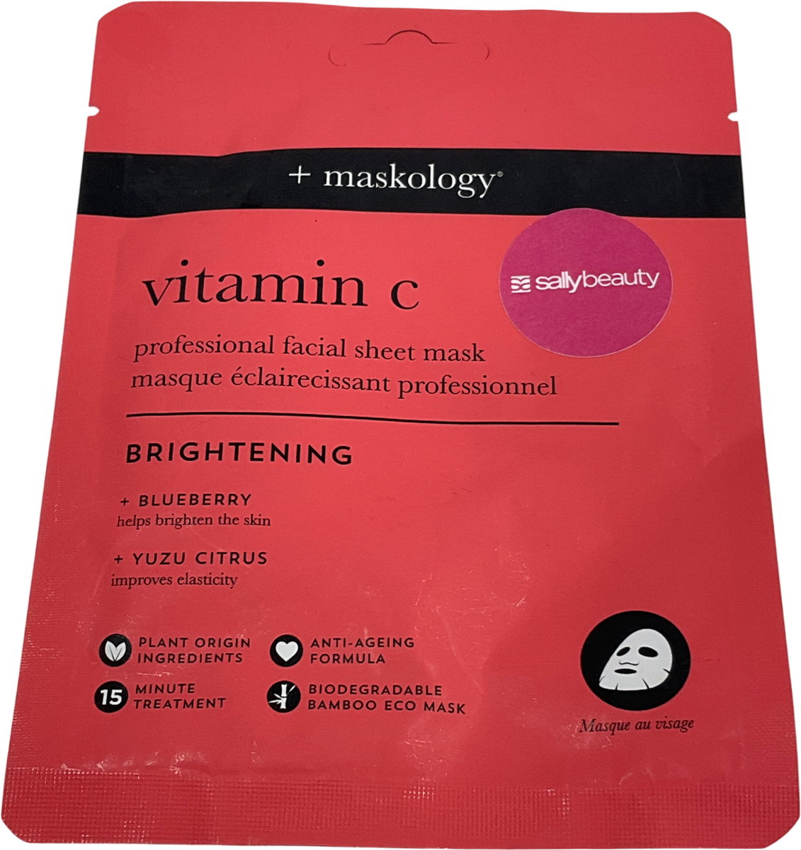 Maskology Brightening Collagen Sheet Mask With Vitamin C One size