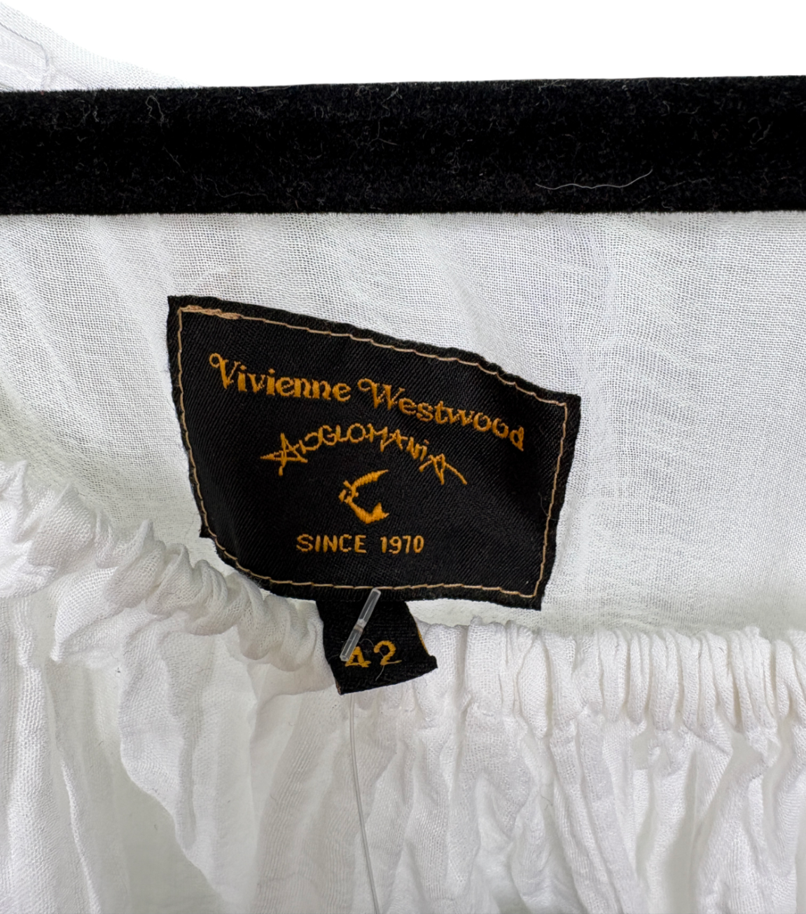 Vivienne Westwood White Cotton Midi Dress UK 10