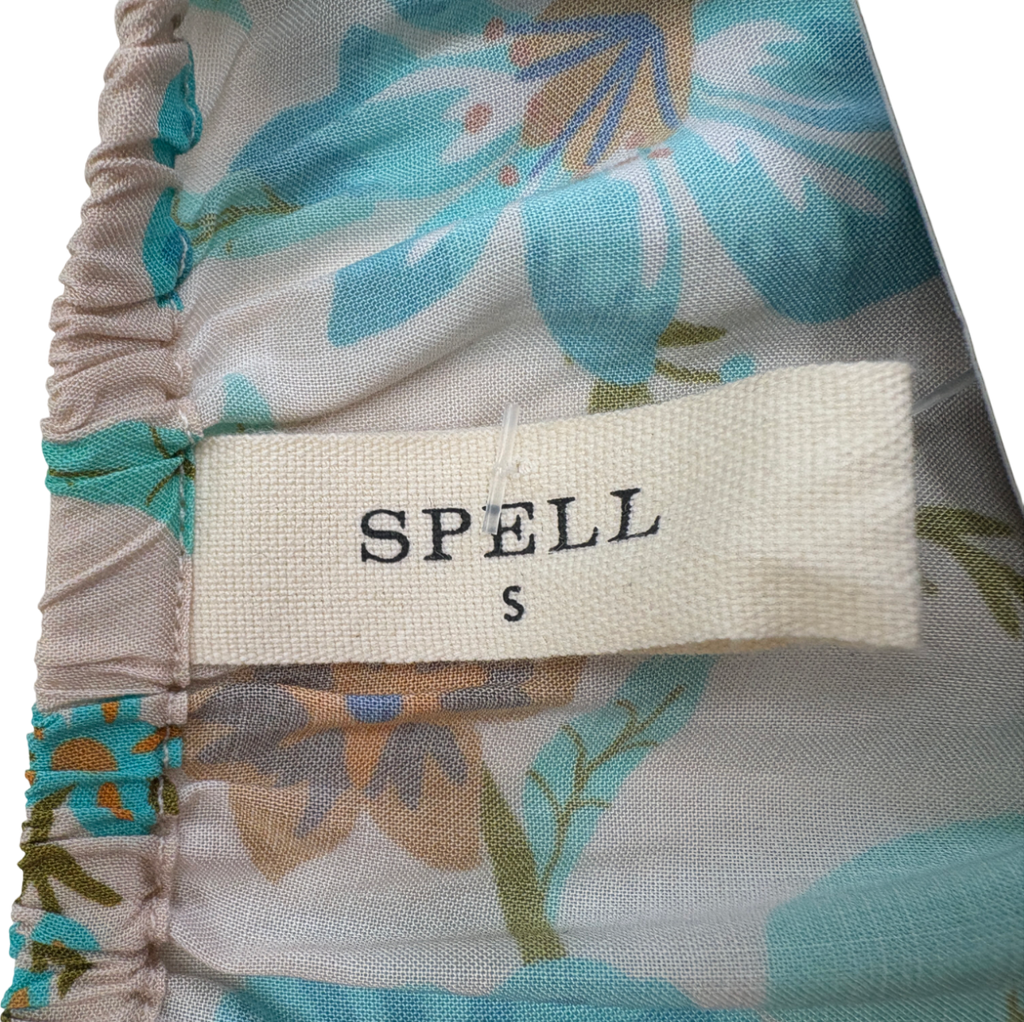 Spell Blue Goldie Blouse And Maxi Skirt UK S