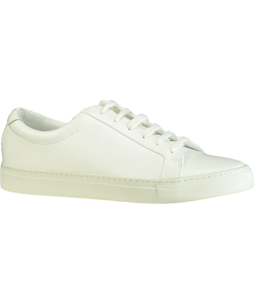 REISS White Leather Luca Low Top Trainers UK 9 EU 43 👞
