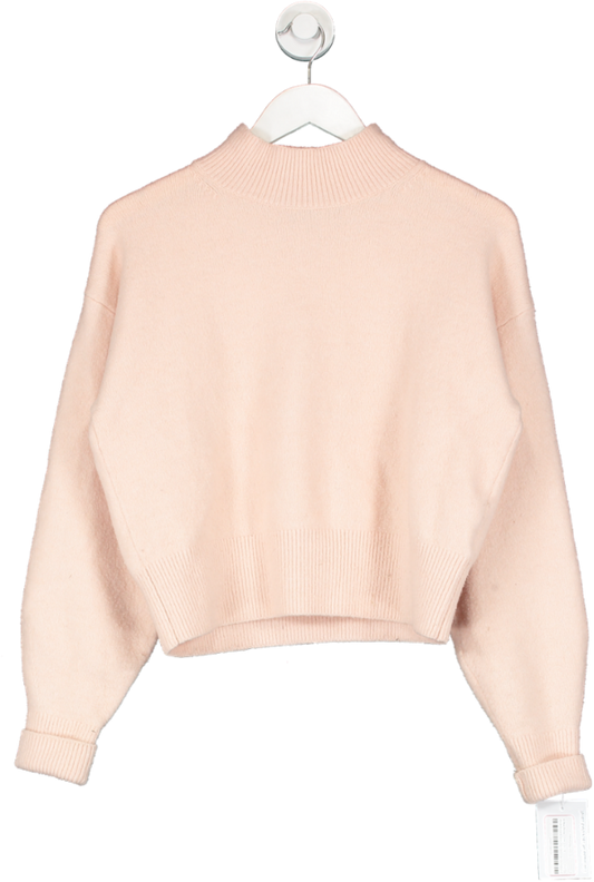 & Other Stories Pink Knitted Cropped Jumper UK XS