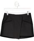 Khaite Black Vera Wool Mini Skirt UK 4