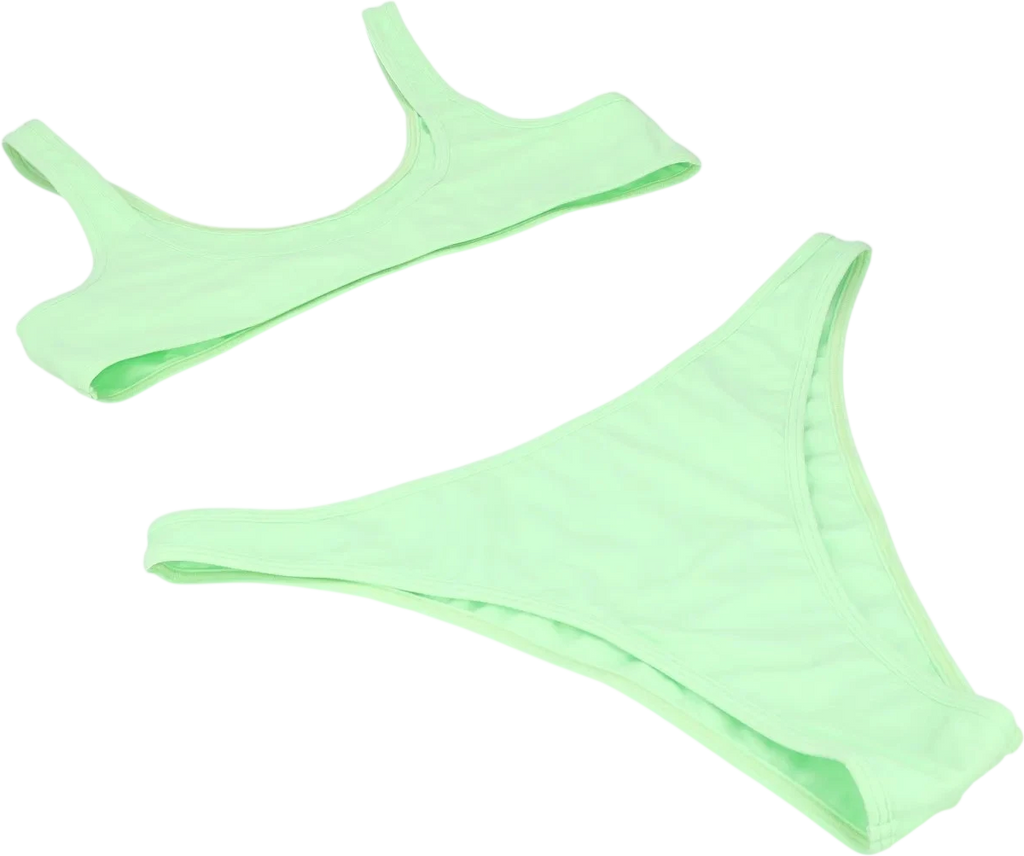 REINA OLGA 2-piece Neon Green Coolio Bikni Set Sz3 UK M/L