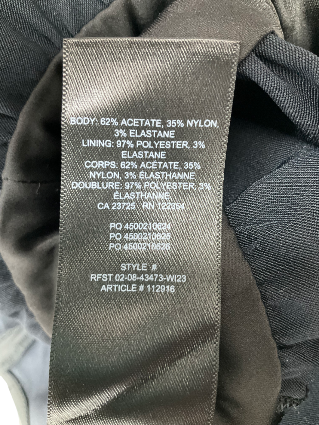 Sunday Best Black Satin Mini Dress UK 6