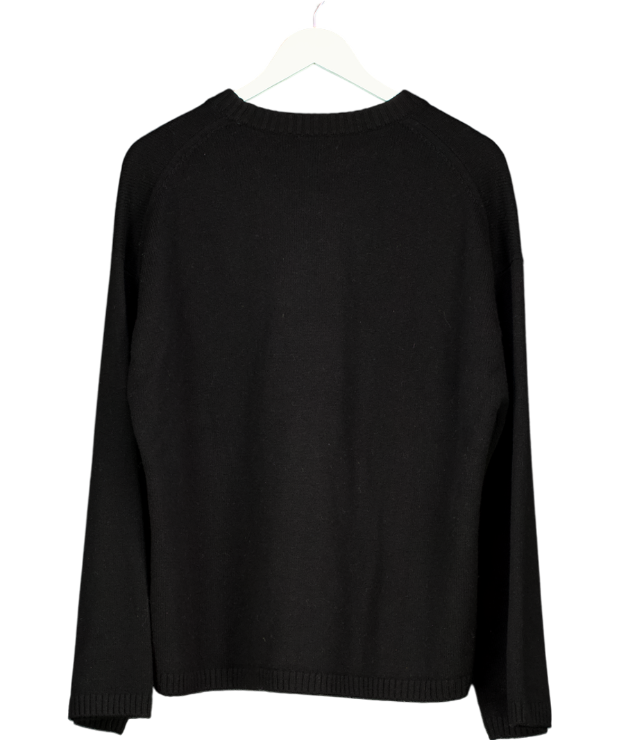 Arket Black High Neck Wool Jumper UK S