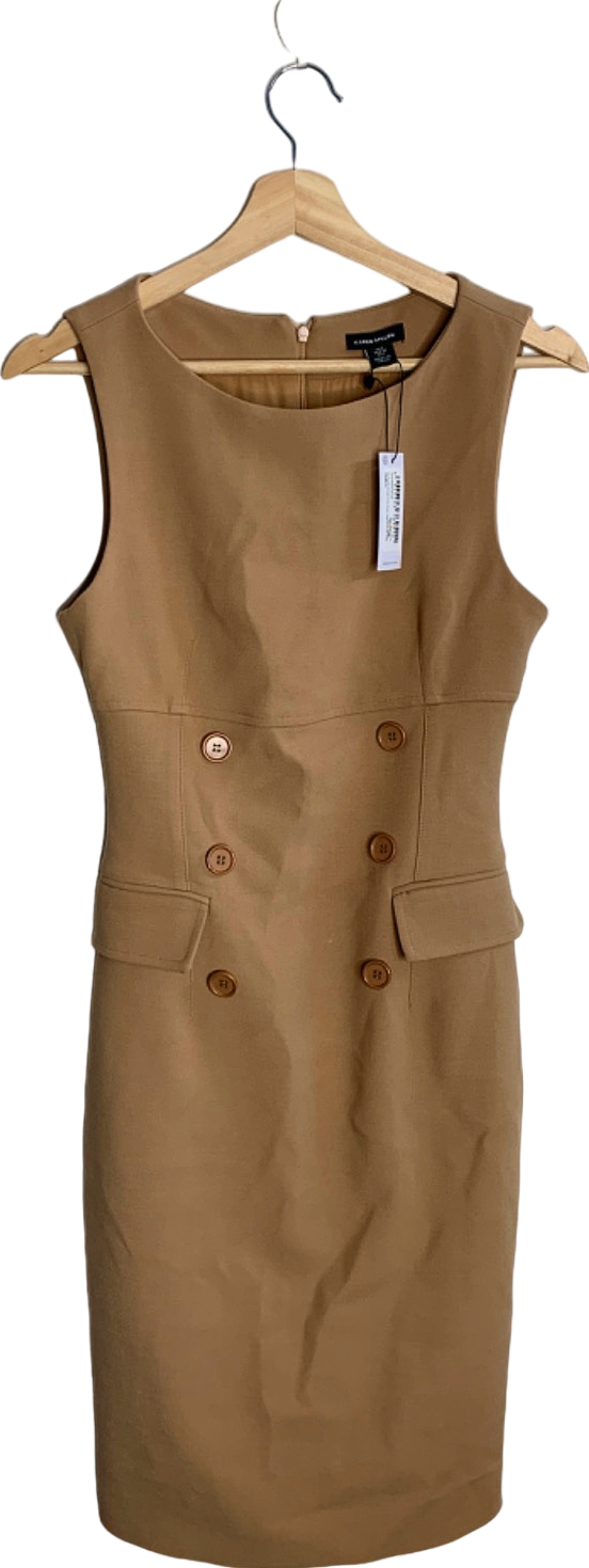 Karen Millen Camel Bodycon Dress UK 6