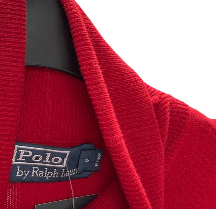 Polo Ralph Lauren Red Cotton-blend Rollneck UK 8