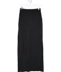 BOA Black Crochet Knit Maxi Skirt UK XS