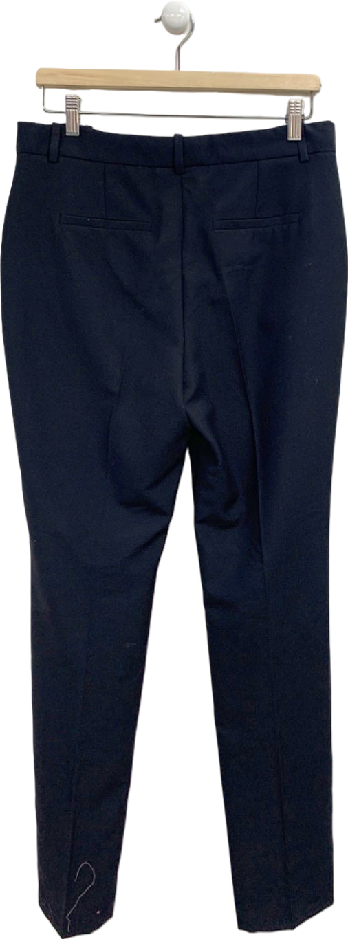 MANGO Premium Black Wool Suit Trousers UK 12