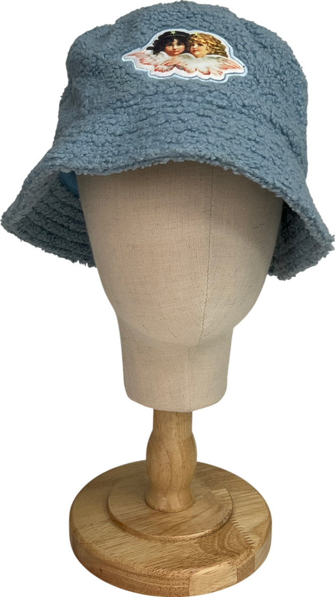 FIORUCCI Blue Fur Bucket Hat One Size