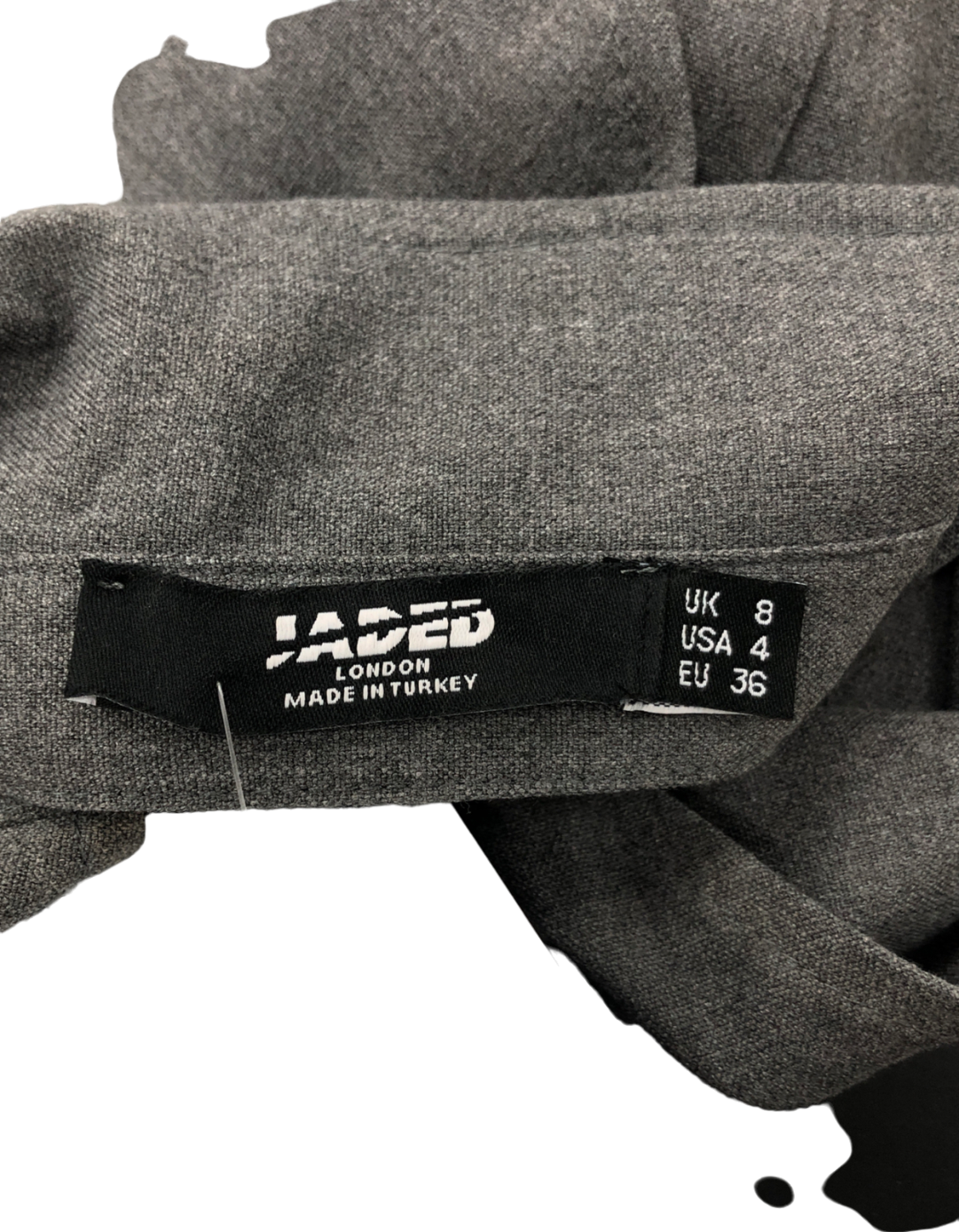 Jaded London Grey Friday Halter Tie Shirt UK 8