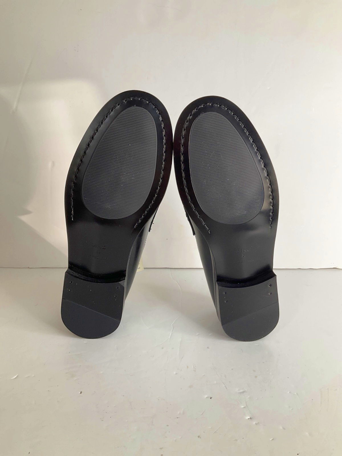 MANGO MNG Black Leather Loafers EU 38 UK 5
