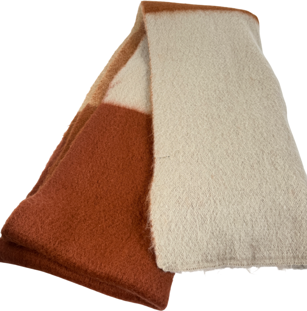 ZARA Brown Chunky Knit Scarf UK M