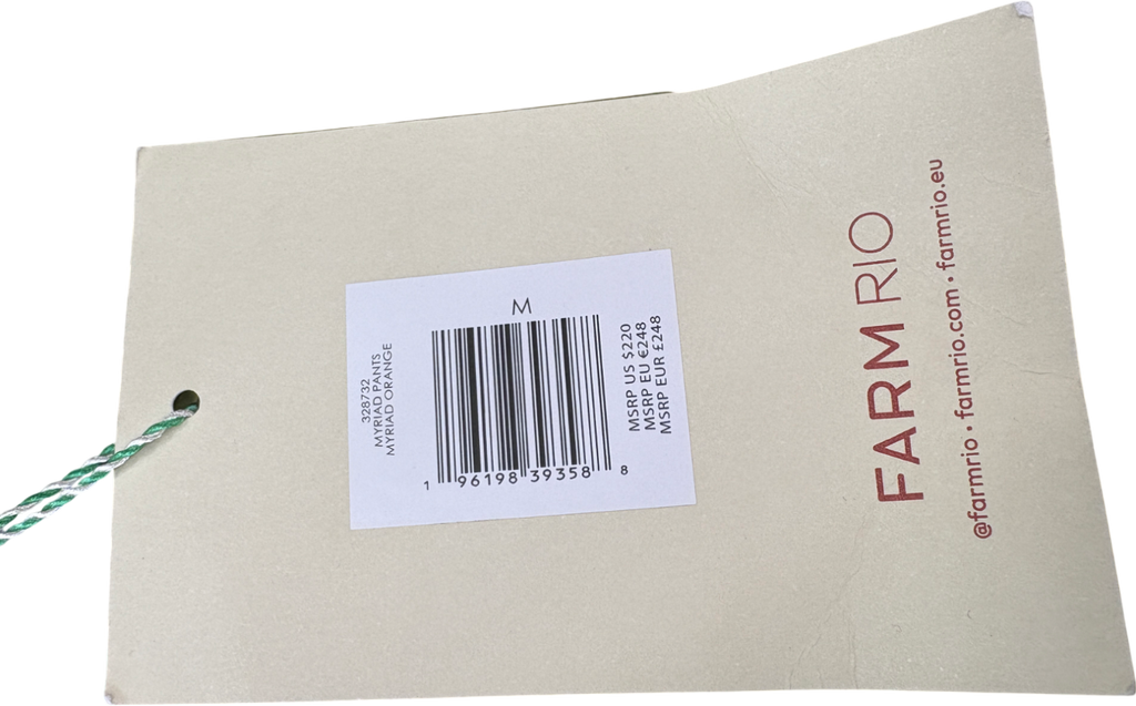 Farm Rio Orange Myriad Trousers UK M