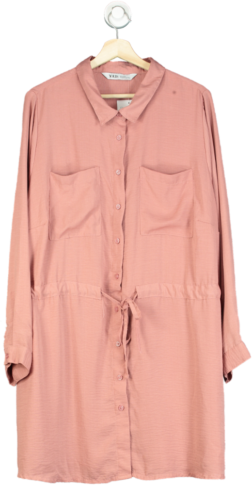 Yours Pink Shirt Dress UK 22-24