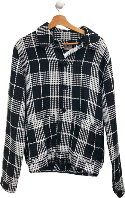 PRÉVU Black and White Checked Jacket UK L