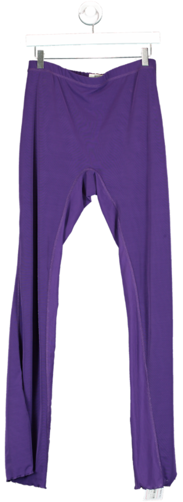 House of CB Purple Erin Grape Mesh Trousers UK L