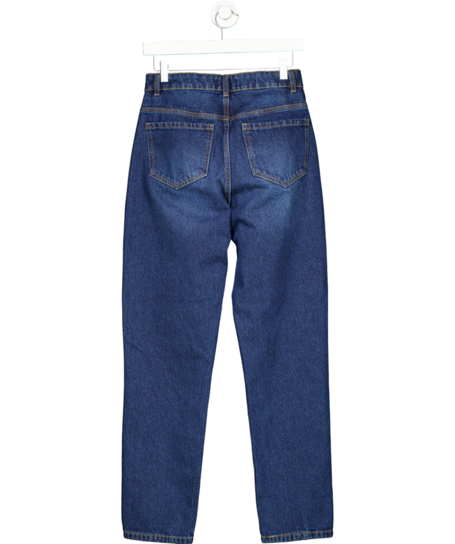 Warehouse Blue High Rise Straight Leg Jeans UK 10