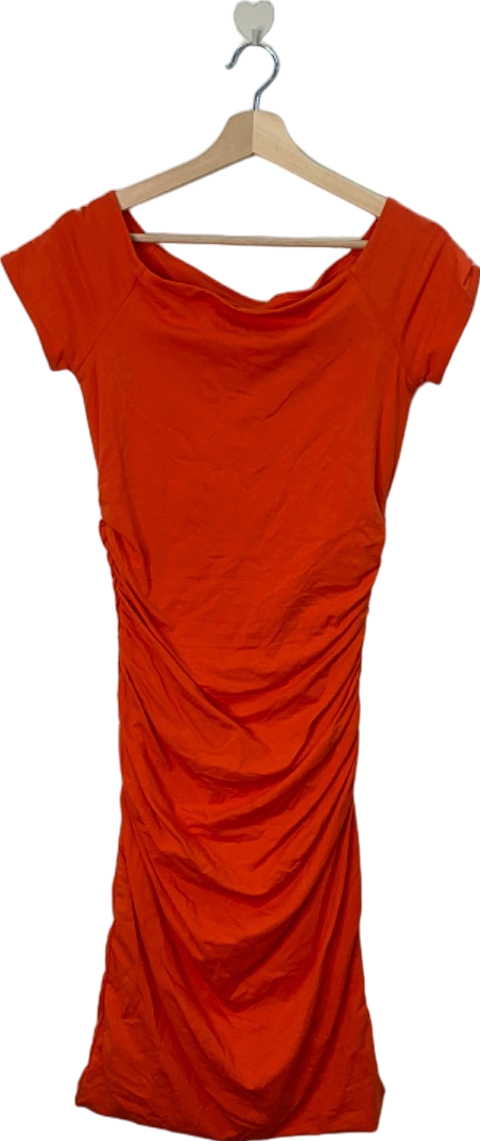 Boden Red Ruched Dress UK 12