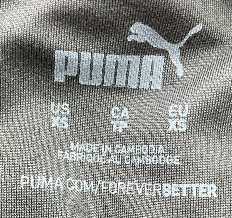 Puma Black Desert Wrap Crop Top UK XS