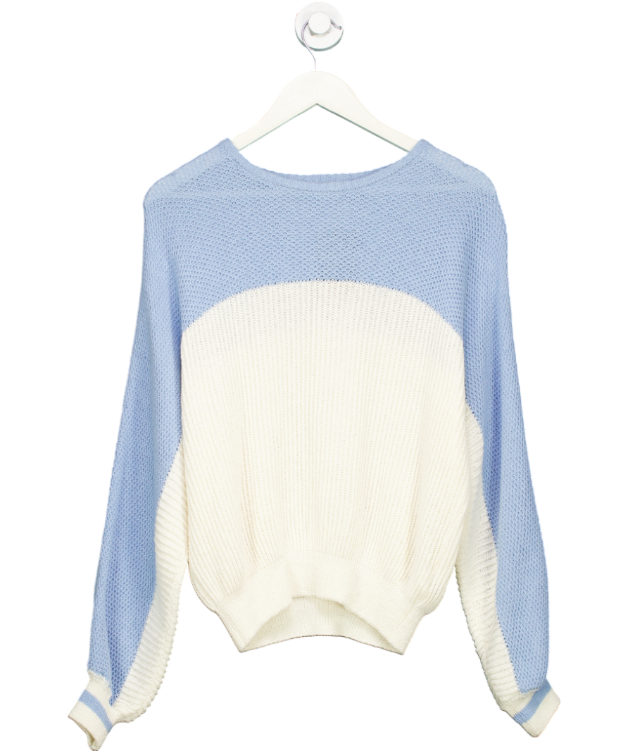 American Vintage Cream Cotton Blend Colour Block Jumper UK XS/S