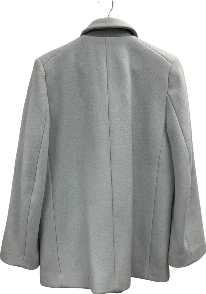 H&M Blue Wool Blend Coat UK S