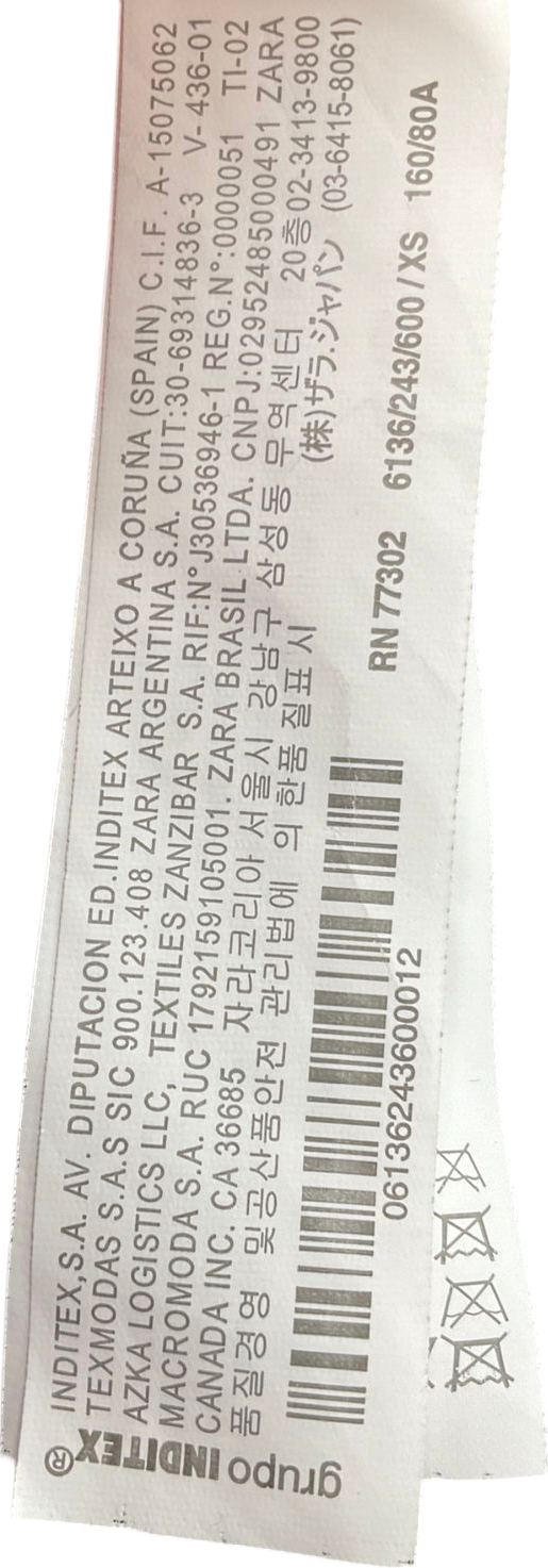 ZARA Red Tailored Gold Button Blazer UK XS