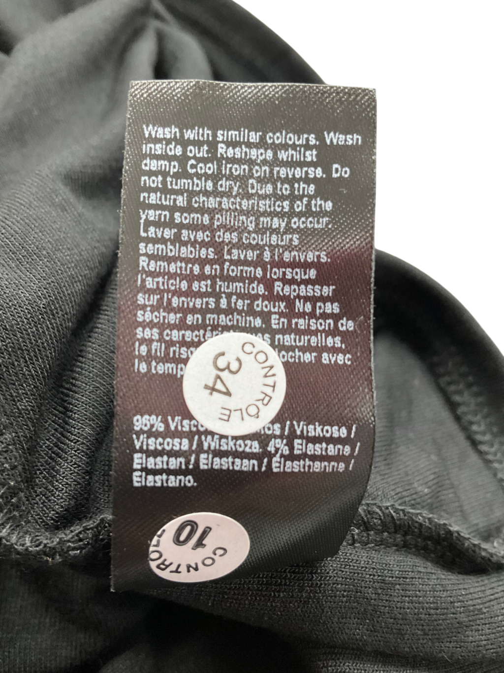 River Island Black Open Back Top UK 6