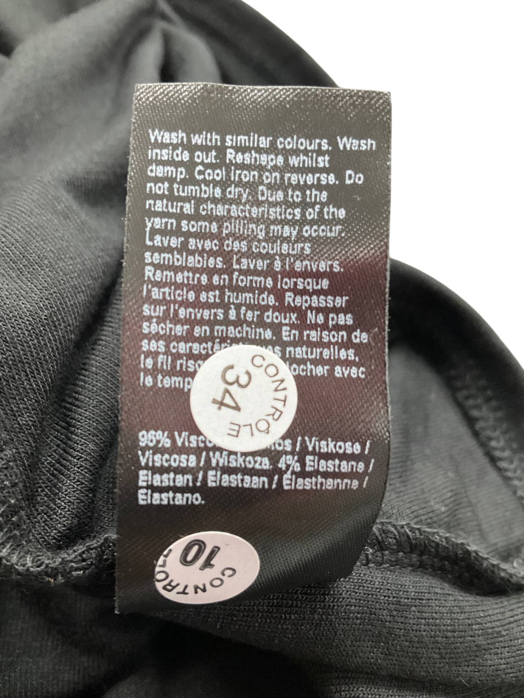 River Island Black Open Back Top UK 6