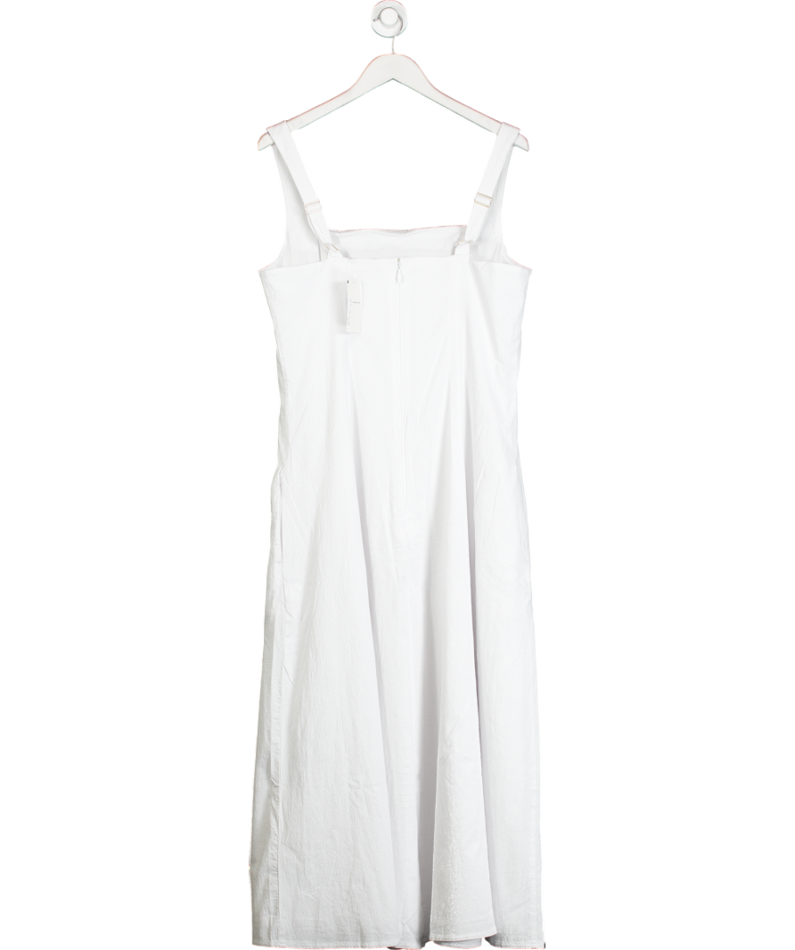 Abercrombie & Fitch White Mila Stretch Midi Dress UK XL