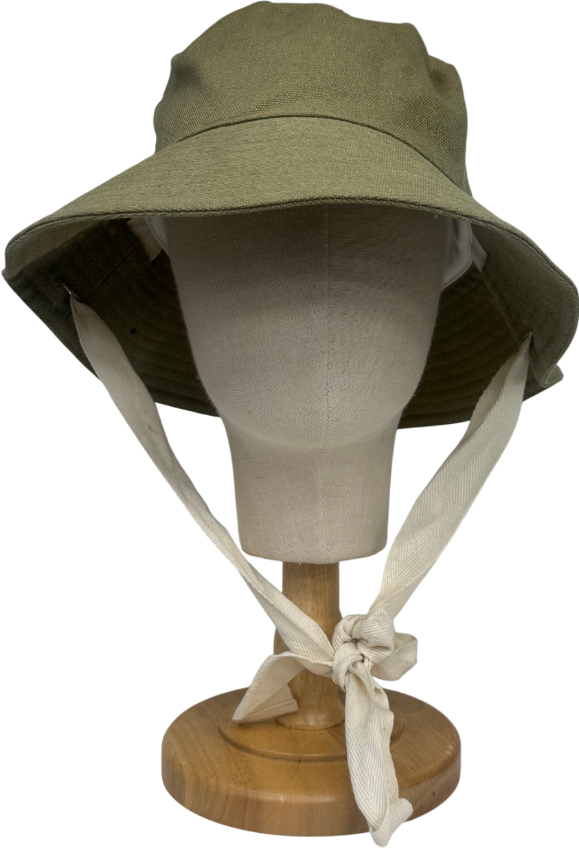 South Beach Green Khaki Bucket Hat One Size